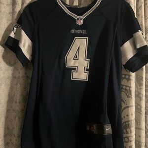 Nike Dark Blue Cowboys Jersey with Silver Trim